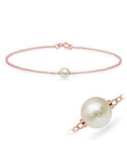 Cotton Pearl Silver Bracelets BRS-518-CTP26-RO-GP